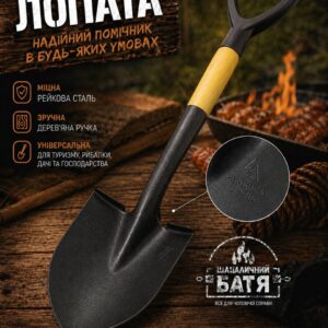 Мала штикова лопата з ручкою