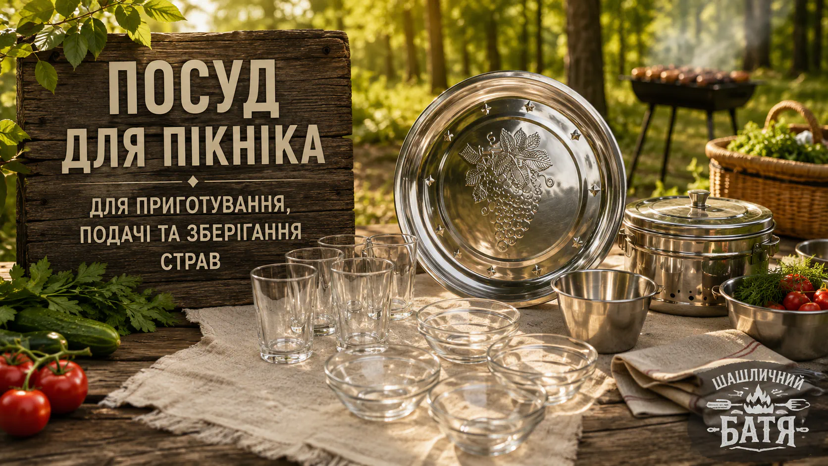 посуд для пікніка